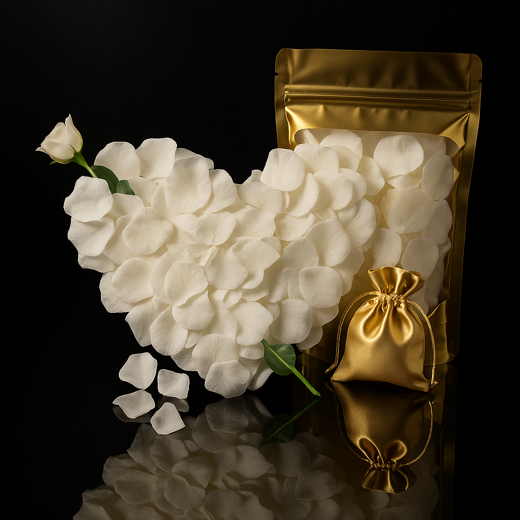 Luxus Seidenrosenblätter – Red Romance