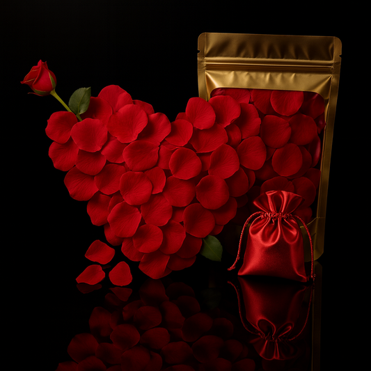 Luxus Seidenrosenblätter – Red Romance